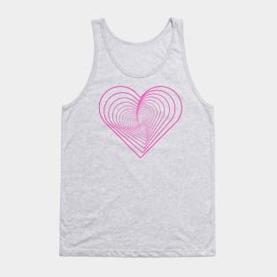 Falling in Love Valentine's Day Heart Pattern Tank Top